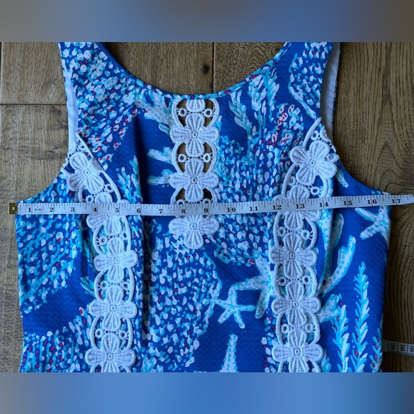 NEW Lilly Pulitzer Ember Shift Dress in Brewster Blue Good Reef size 8 - Picture 14 of 15